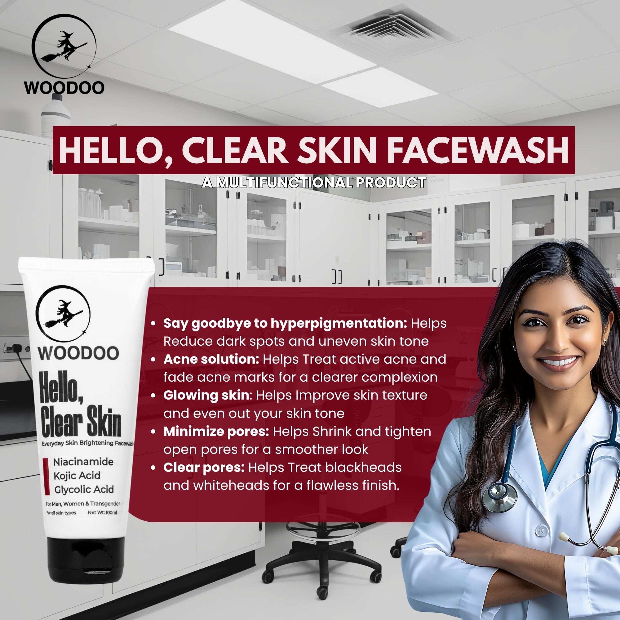 WOODOO Hello Clear Skin + Salem Combo image 3