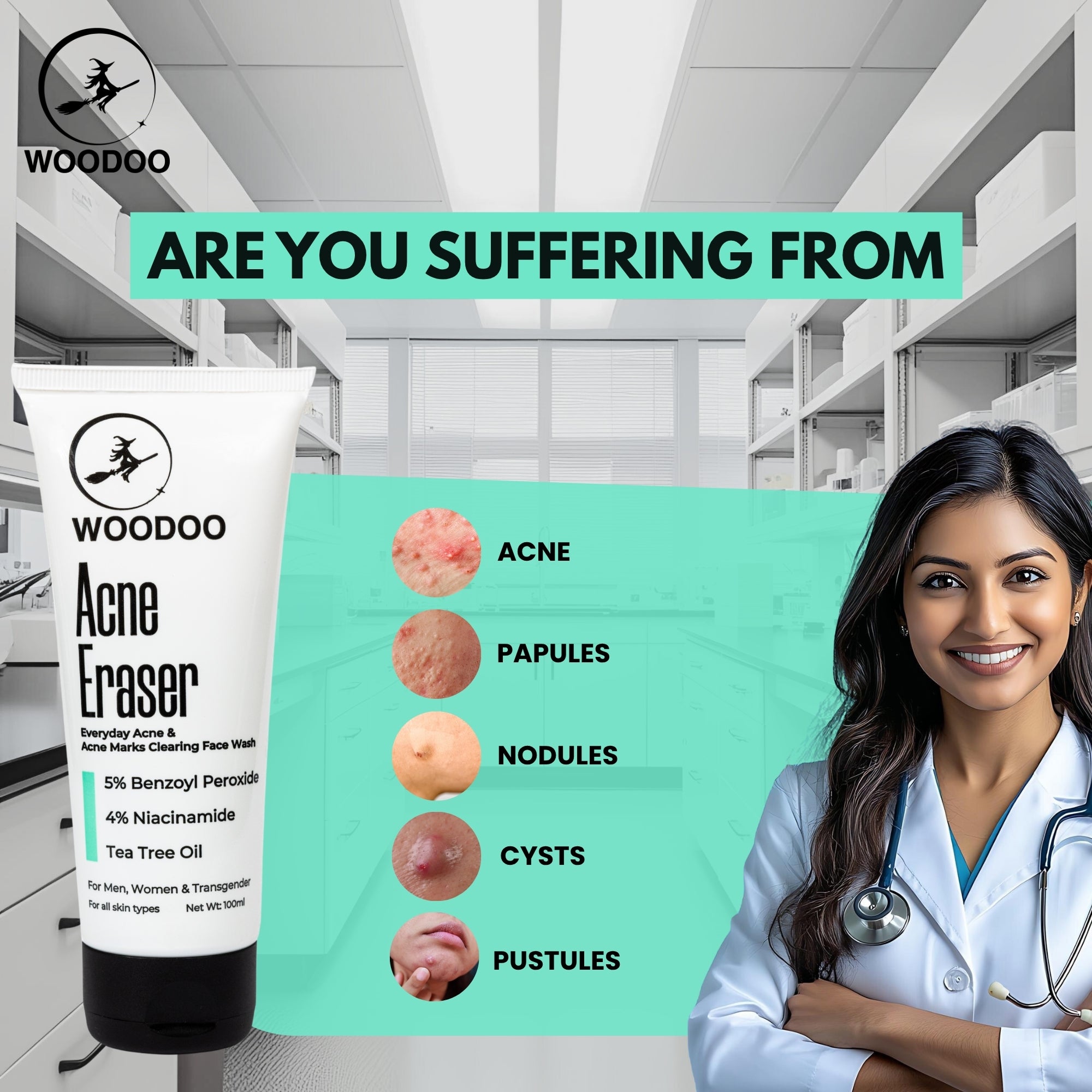 WOODOO Mystique + Acne Eraser Combo image 2