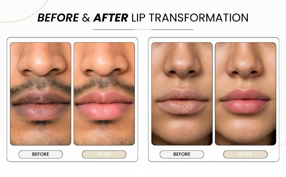 WOODOO Salem Lip Balm — before and after