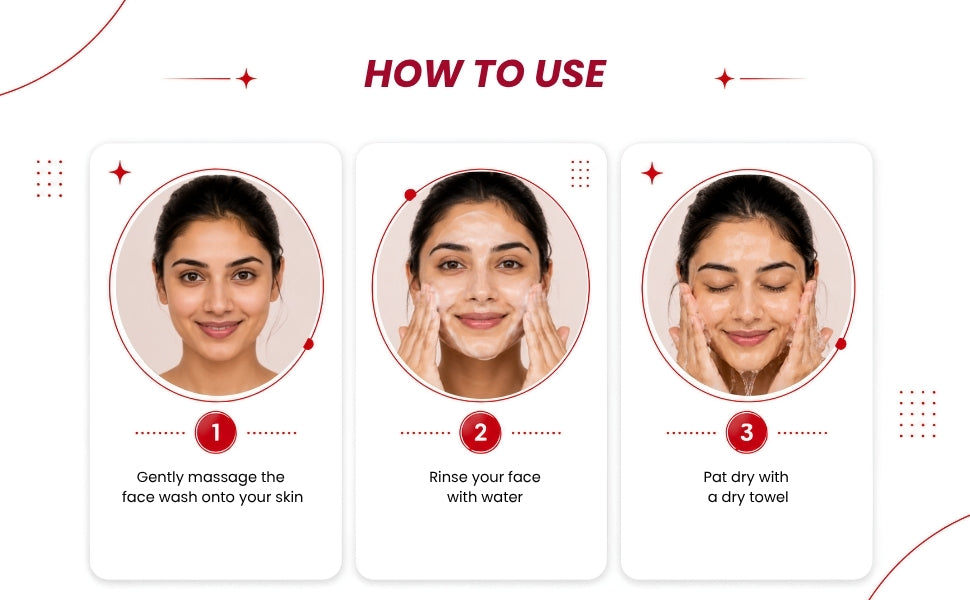 WOODOO Hello, Clear Skin Facewash — how to use